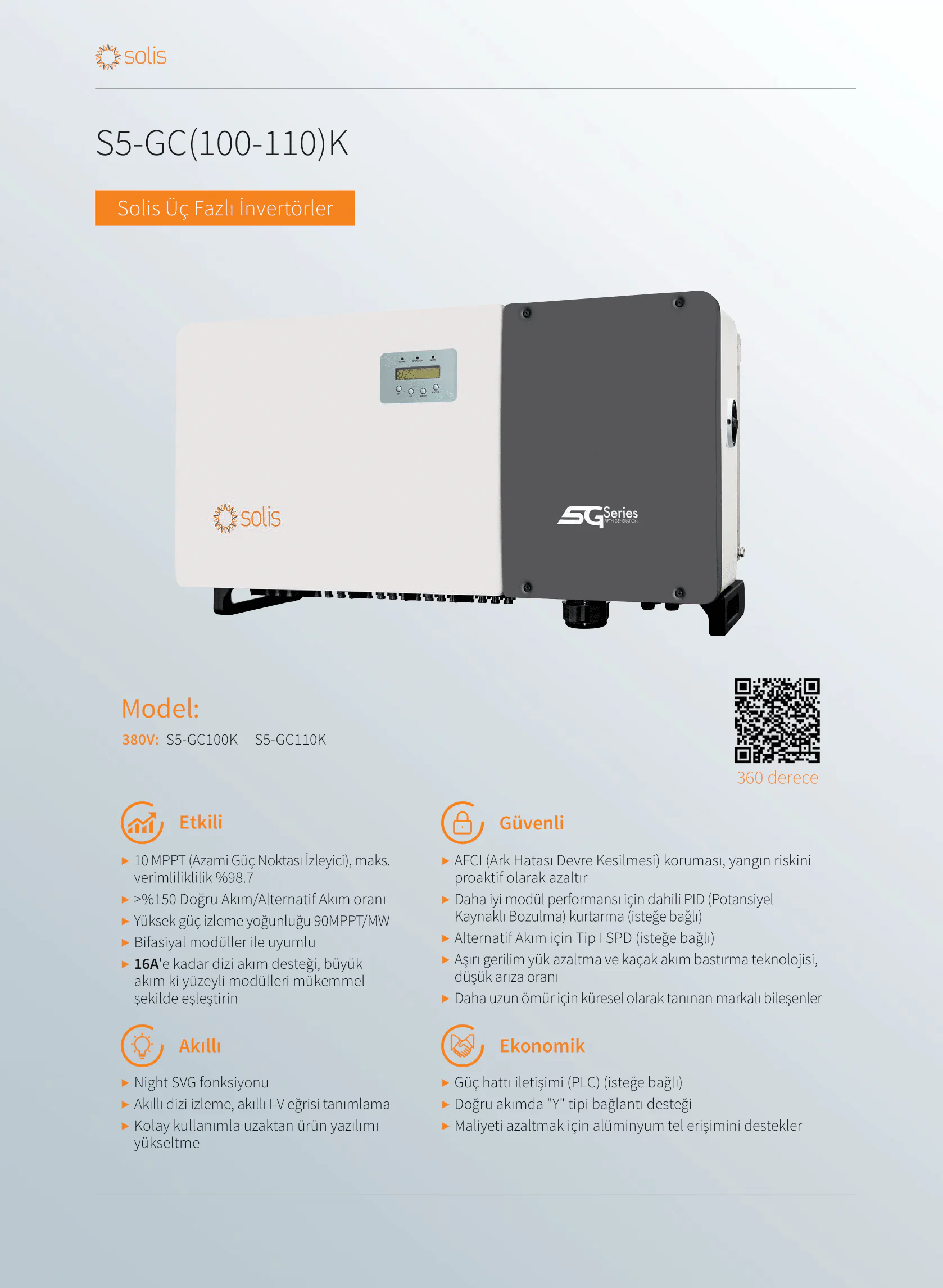 محولات Solis S5-GC(100-110)K ثلاثية الطور