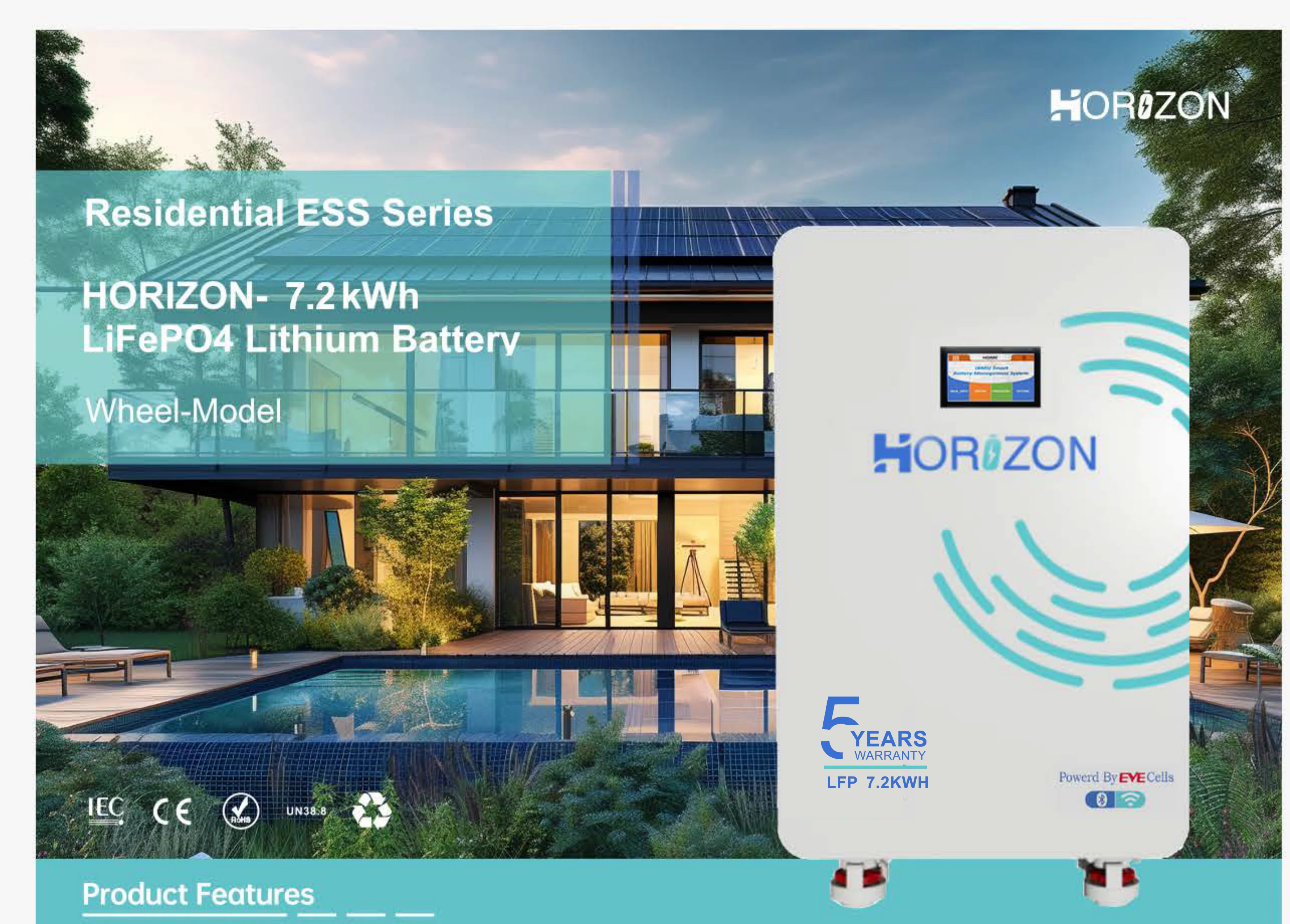 HORIZON 7.2 كيلوواط ساعة LiFePO4
